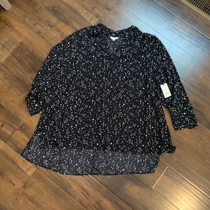 NWT Size 3X Terra & Sky blouse